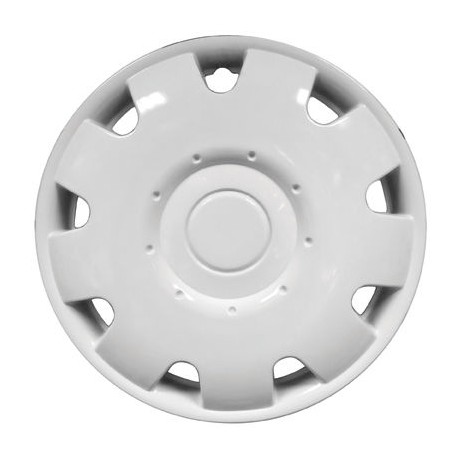 Pair Of Jupiter Caravan 13" White Wheel Trims