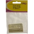 W4 Brass Effect 2" 50mm Flush Hinge (Pack of 2)