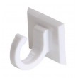Flexpand Self Adhesive Small White Cup Hooks - Pack Of Four