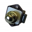 Small Caravan Push Button Cupboard Door Lock - Gold Effect Finish