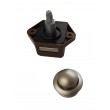 Small Caravan Push Button Door Lock - Satin Nickel effect finish