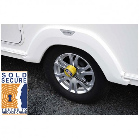 Caravan shop wheel lock