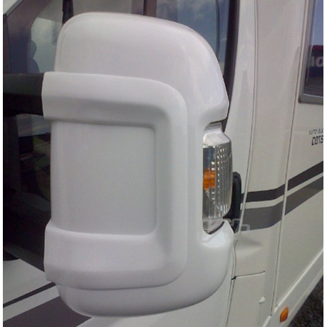 Milenco Motorhome Mirror Protectors - To suit Ducato, Boxer, Relay 2006+ - White