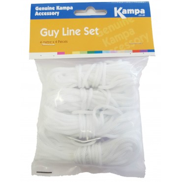 Kampa Awning Tent Guy Line - 4 x 4M White