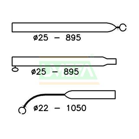 Caravan Awning Alloy Roof Stretching Bent Pole 25/22mm 210-270cm