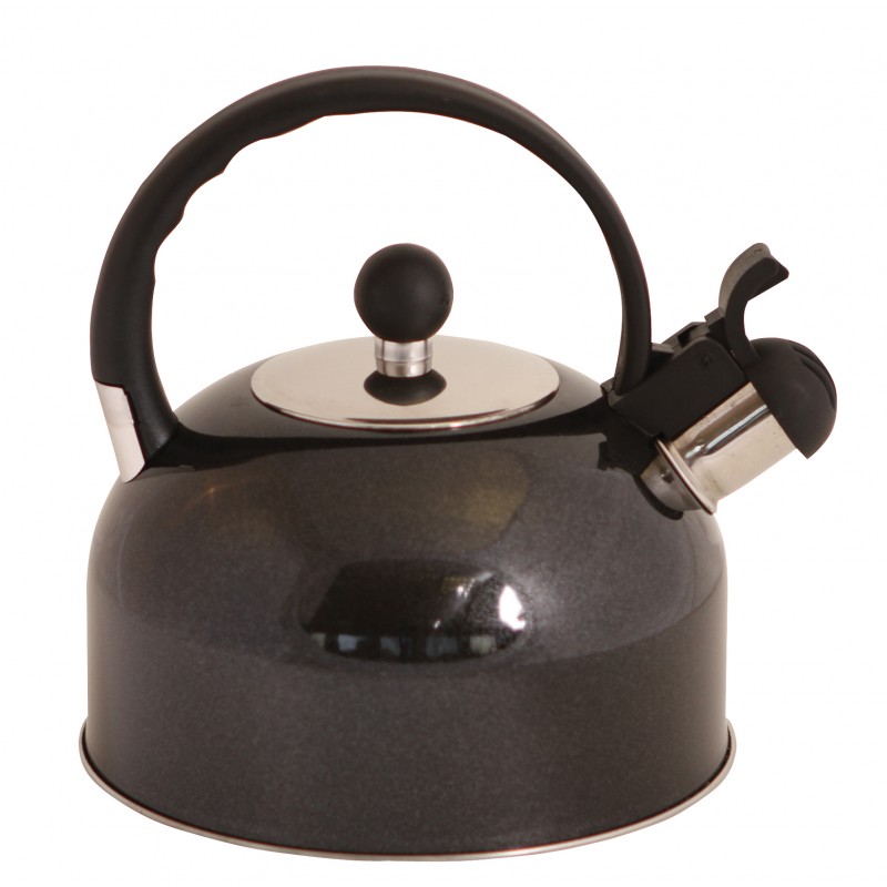 Caravan Camping Whistling Kettle 2.2ltr Black Caravan Stuff 4 U