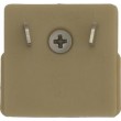 12v 10a Two Offset Pin Plug - Beige