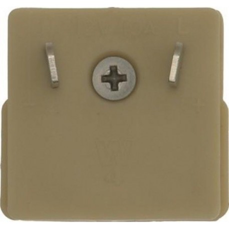 12v 10a Two Offset Pin Plug - Beige