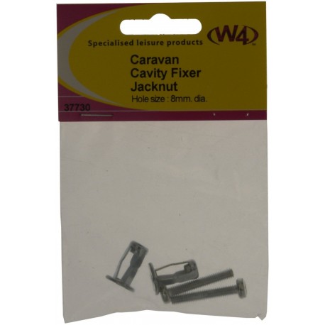 W4 Caravan Cavity Jacknut And Screw - Pack Of Two