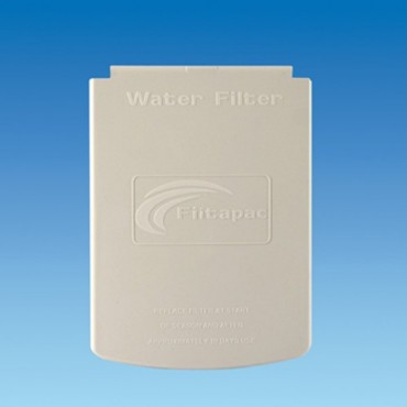 Filtapac White Water Filter Housing Lid with Hinge Pins for Crystal 2 Inlet