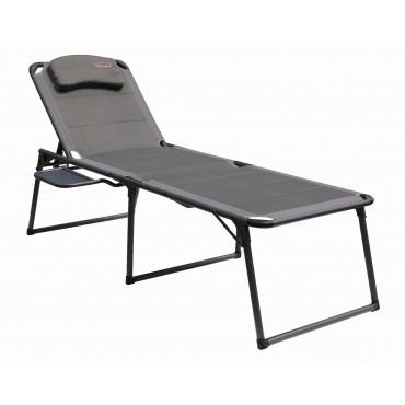 Quest Naples Pro Lounger and Camp Bed with Side Table