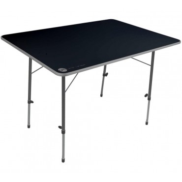 Crusader Adjustable Legs Compact Camping Table - 80cm x 60cm