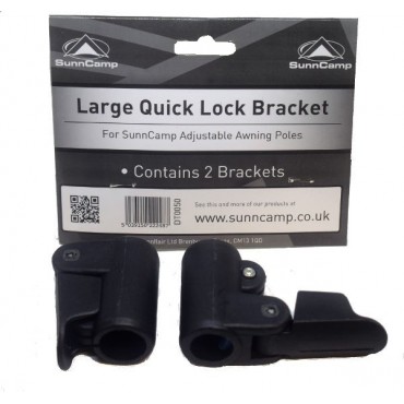 Sunncamp Awning Large Quick Lock Pole Brackets (Pack of 2)