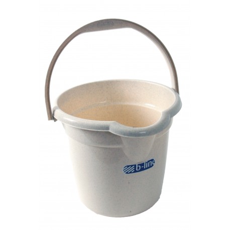 Plastic 12.5 Litre 2.25 Gallon Window Home Cleaning Bucket - Oatmeal