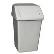 B-Line Compact 10ltr Swing Top Kitchen / Bathroom Waste Bin - Silver