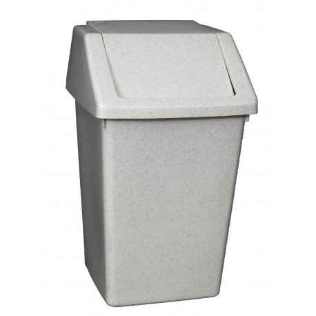 B-Line Compact 10ltr Swing Top Kitchen / Bathroom Waste Bin - Silver