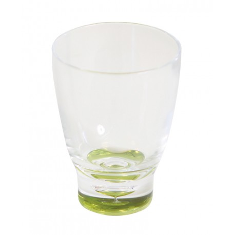 Low Polycarbonate Tumbler 'Glass' - Lime