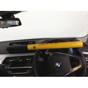 Milenco High Security Anti-theft Yellow Steering Wheel Lock - Sold Secure Gold
