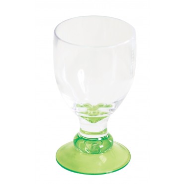 Quest Elegance Polycarbonate Goblet 'Glass' - Lime