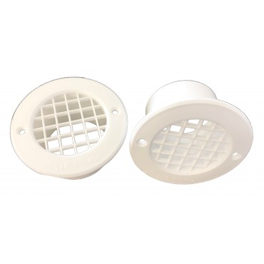 Gas Drop Vent White 35mm x 2