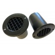 Gas Drop Vent Black 75mm x 2