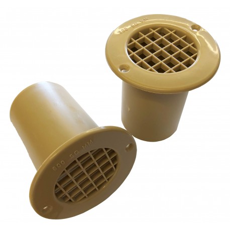 Gas Drop Vent Beige 75mm x 2