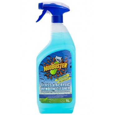 Mud Buster Glass  and Acrylic Cleaner - 1ltr