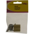 W4 Small Camping Padlock - Durable Brass - 3 Keys