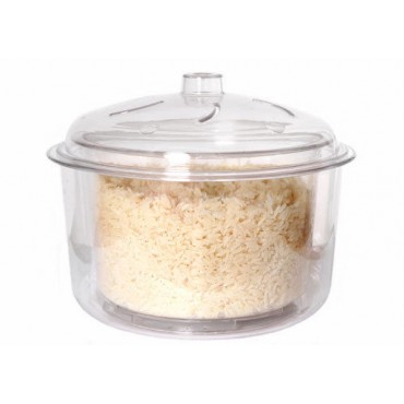 Polycarbonate Microwave Rice & Vegetable Steamer