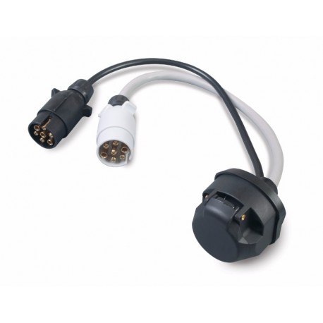 13 Pin Double Adaptor For Car and Caravan