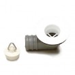 Sink/Basin Angle White Waste & Plug - 3/4"