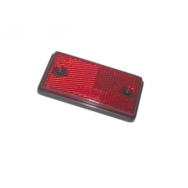 Self Adhesive Red Rectangular Reflector