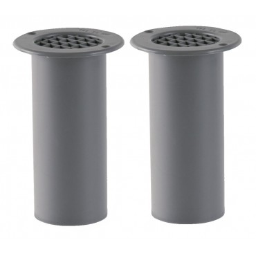 Gas Drop Vent Grey 120mm x 2