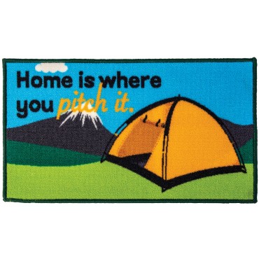 Quest "Home is where you pitch it" Door Mat