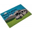 Quest Heavy Duty Coir Home is where you park it" Door Mat