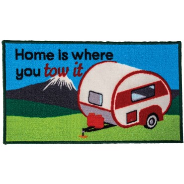 Quest Caravan "Home is where you tow it" Door Mat