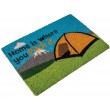 Camping Door Mat  - Coir Home is where you Pitch it" Door Mat