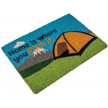 Camping Door Mat  - Coir Home is where you Pitch it" Door Mat