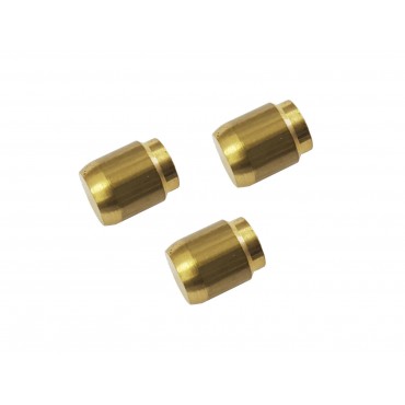 8mm Brass Compression End Plug - Pack of 3