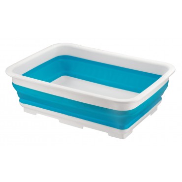 Home+ Collapsible Silicone Rectangular 10 Litre Washing Up Bowl