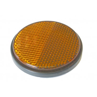 Self Adhesive Amber Circular Round Reflector