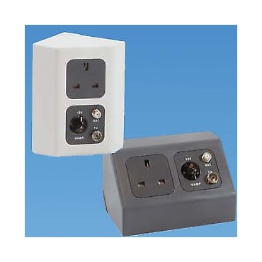 C-Line 2 Way Angled Socket Holder (also suits CBE) - Dark Grey