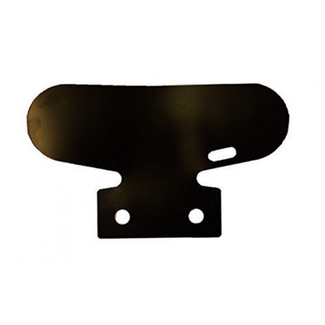 Black Large Towbar Bump Plate with Safety Chain Eye