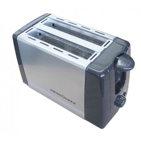 Swiss Lux Compact Low Wattage Steel Toaster