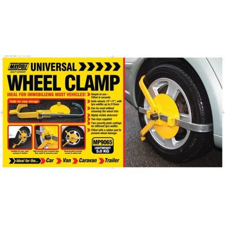 Maypole Universal Easy Fit Wheel Clamp