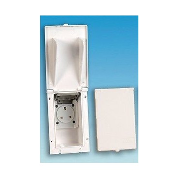 Mains Flush Fitting 240v Oblong Outlet