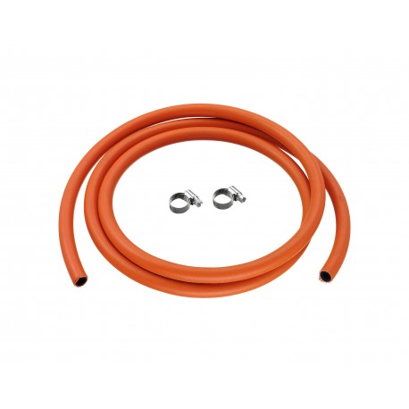 Calor 2m 8mm Low Pressure Gas Hose & 2 Hose Clips