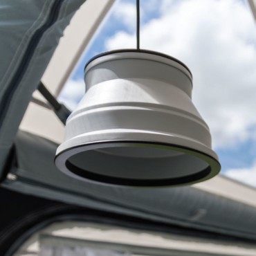 Kampa Groove  12 & 240v Hanging Light - Grey