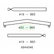 Awning Bent Roof Beam Pole 22/19mm 170-250cm