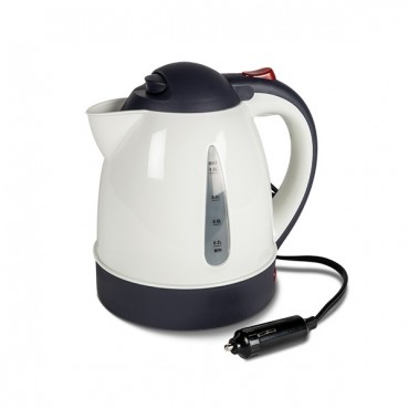 830W ELECTRIC WHITE 1 LTR KITCHEN CORDLESS KETTLE CARAVAN TRAVEL HOT WATER  JUG